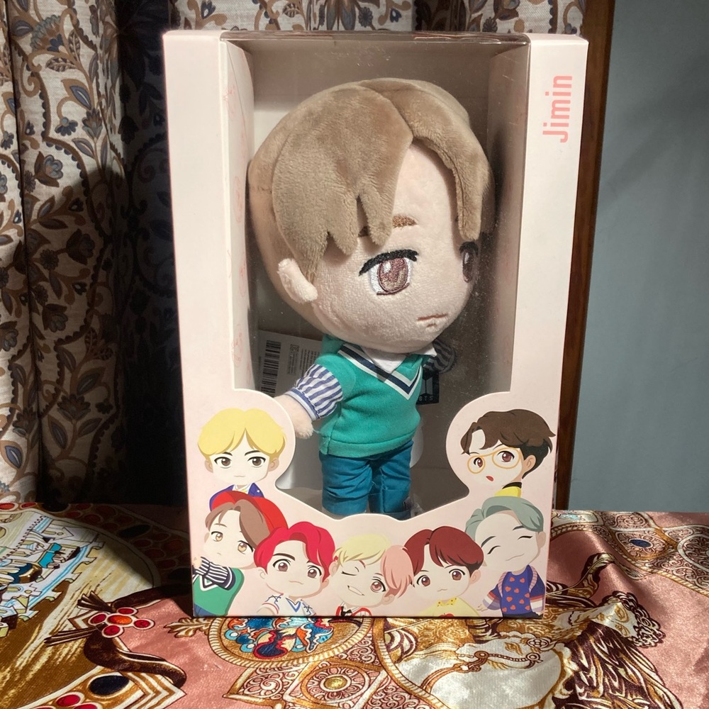 Mini Park Jimin BTS Doll Tiny Tan Idol New In Box Rare Pop Up Shop Korean Plush